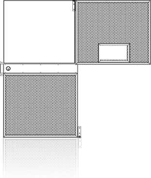 Class 5 Vault Door Dutch Door With Issue Port Day Gate
